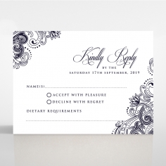 Royal Embrace rsvp card design