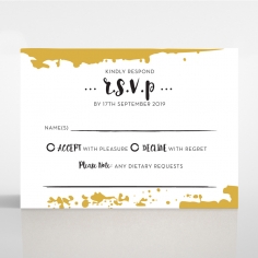 Rusted Charm rsvp wedding enclosure card design