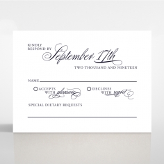 Timeless Romance rsvp card