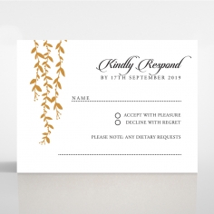 Unbroken Romance rsvp wedding card design