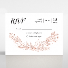 Whimsical Garland rsvp wedding enclosure design