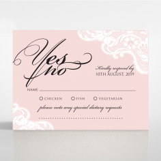 White Lace Drop rsvp invitation design