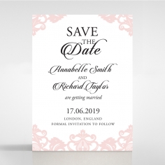 Baroque Pocket save the date stationery card
