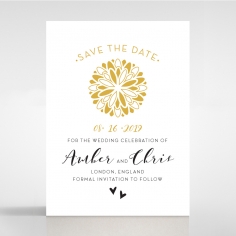 Bohemia save the date invitation card