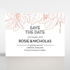 Botanical Canopy save the date wedding card design