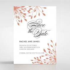 Bursting Bloom save the date invitation card