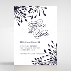 Bursting Bloom save the date invitation card design