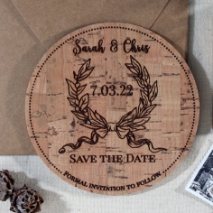 Chic Country Passion save the date wedding card