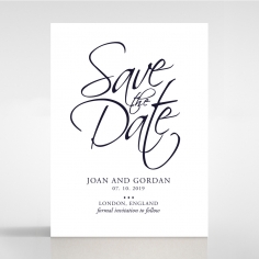 Diamond Drapery save the date invitation card