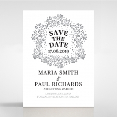 Enchanted Crest wedding save the date card