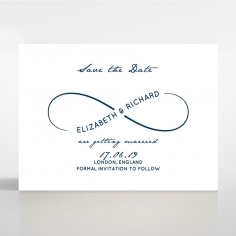 Eternal Simplicity wedding save the date stationery card design