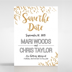 Fire Sparkle save the date invitation card design