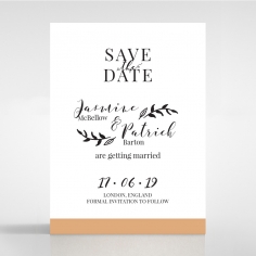 Forever Love Booklet - White save the date stationery card