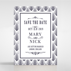 Gradient Glamour save the date card