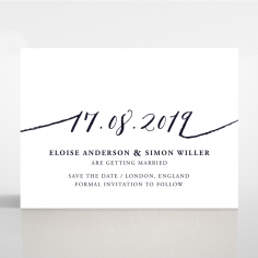 Infinity save the date invitation stationery card design