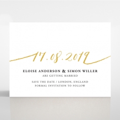 Infinity save the date invitation stationery card