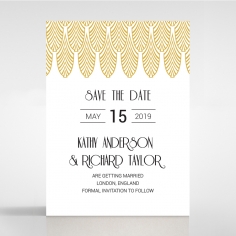 Jeweled Ikat save the date stationery card