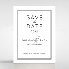 Luxe Paper Elegance save the date wedding card