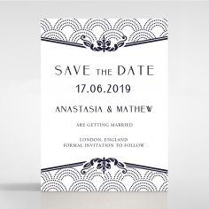 Luxe Victorian save the date card design