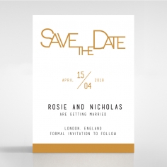 Minimalist Love save the date wedding stationery card