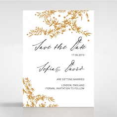 Oriental Romance save the date wedding stationery card