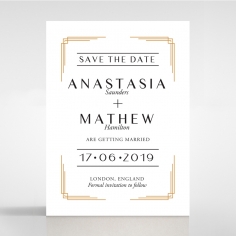 Ornate Luxury save the date card