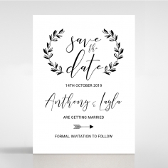 Paper Chic Rustic wedding stationery save the date card item