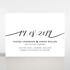 Paper Infinity save the date wedding stationery card design