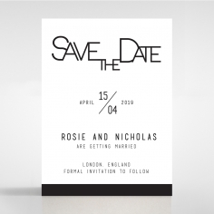 Paper Minimalist Love save the date invitation card