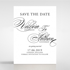 Paper Timeless Romance save the date wedding stationery card item