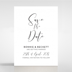 Paper Timeless Simplicity save the date wedding card design