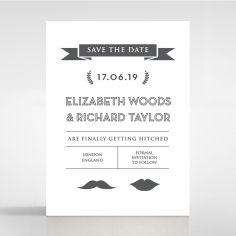 Playful Love wedding save the date stationery card