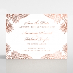 Regal Charm Letterpress with foil save the date invitation stationery card item