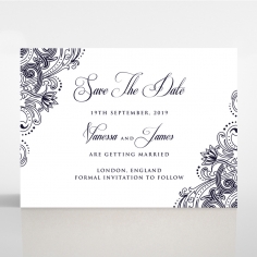 Royal Embrace save the date wedding card