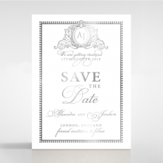 Royal Lace with Foil save the date wedding stationery card item