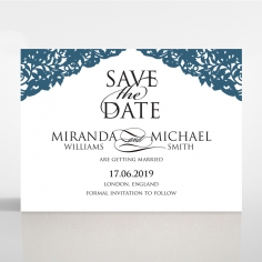 Royal Prestige save the date invitation stationery card design