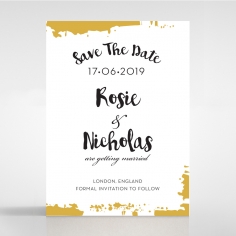 Rusted Charm save the date stationery card design