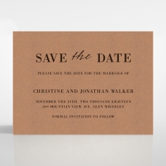 Rustic Love Notes save the date wedding stationery card item