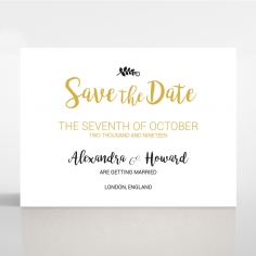 Rustic Lustre wedding stationery save the date card item