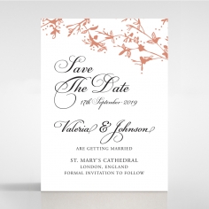 Secret Garden save the date wedding stationery card design