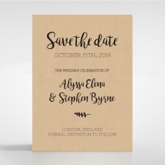 Sweetly Rustic save the date invitation card design