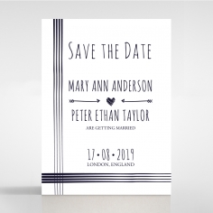 Swept Away wedding save the date stationery card item