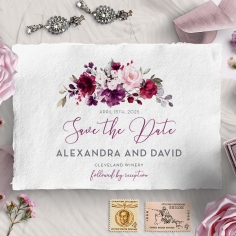 Their Fairy Tale wedding save the date card