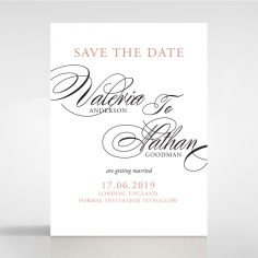 Timeless Romance save the date stationery card design