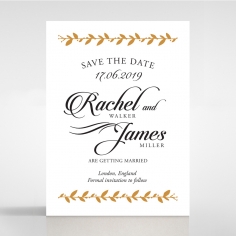 Unbroken Romance save the date card design