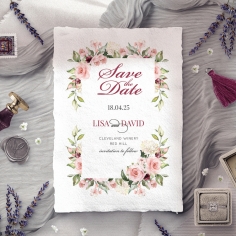 Vines of Love save the date invitation card