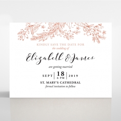 Whimsical Garland save the date wedding stationery card item