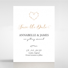Written In The Stars - Navy wedding save the date card