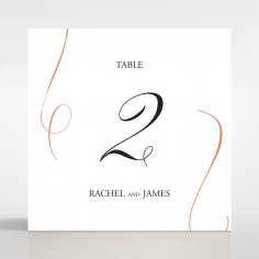 A Polished Affair wedding venue table number card stationery design