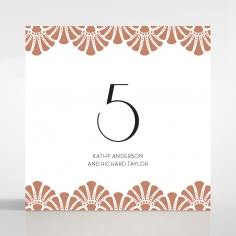 Art Deco Allure wedding table number card